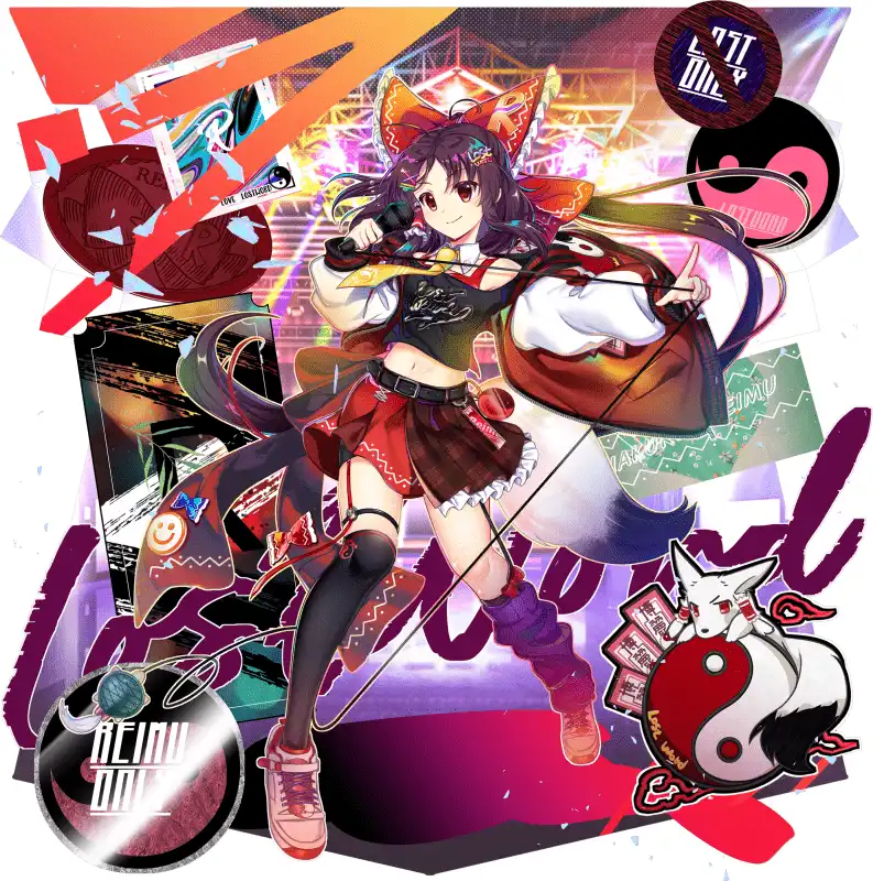 東方プロジェクト 東方ロストワード 博麗霊夢 ぷちキャンバス